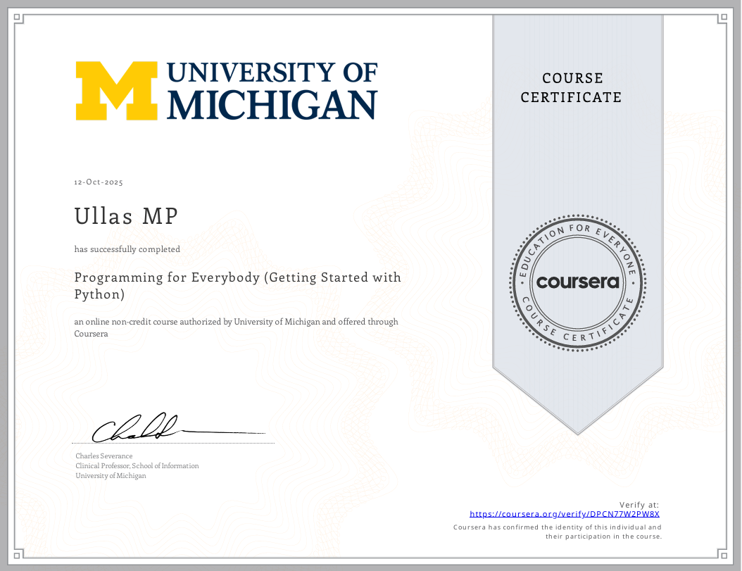 Programming for Everybody