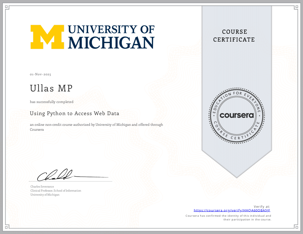 Using Python to Access Web Data