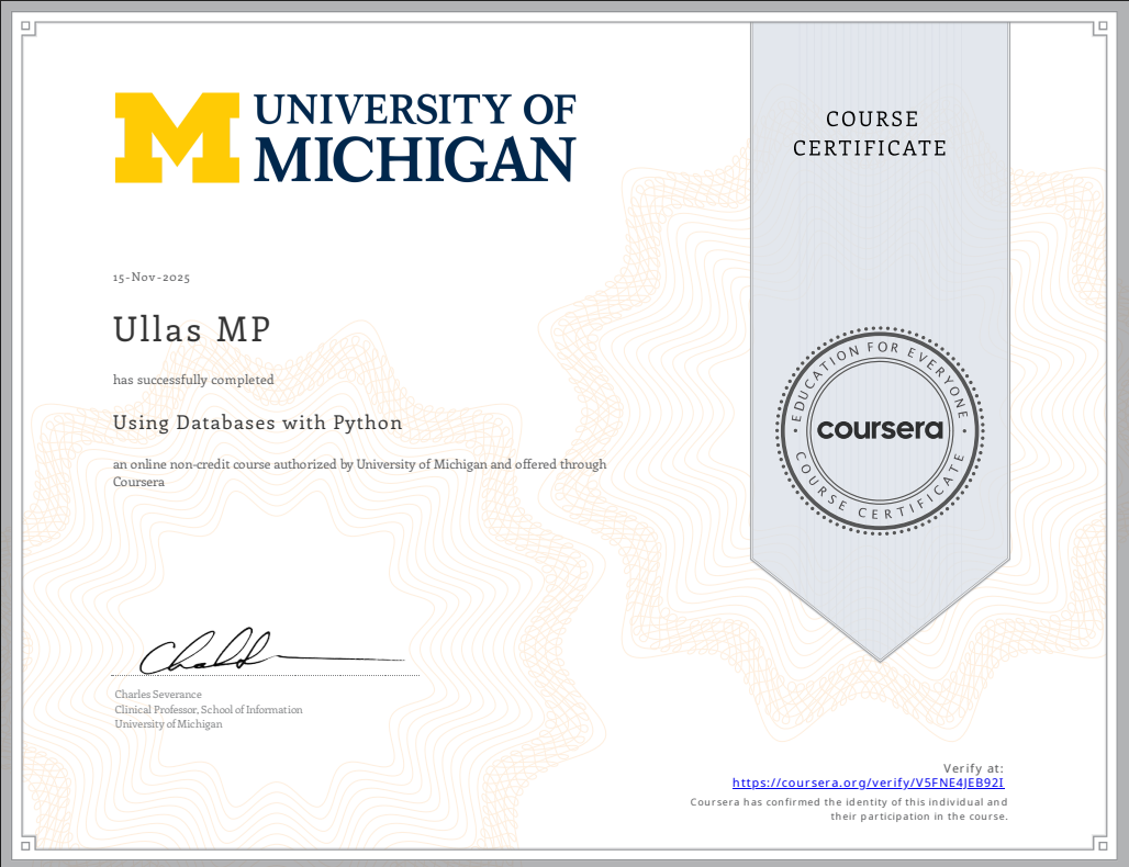 Databases with Python